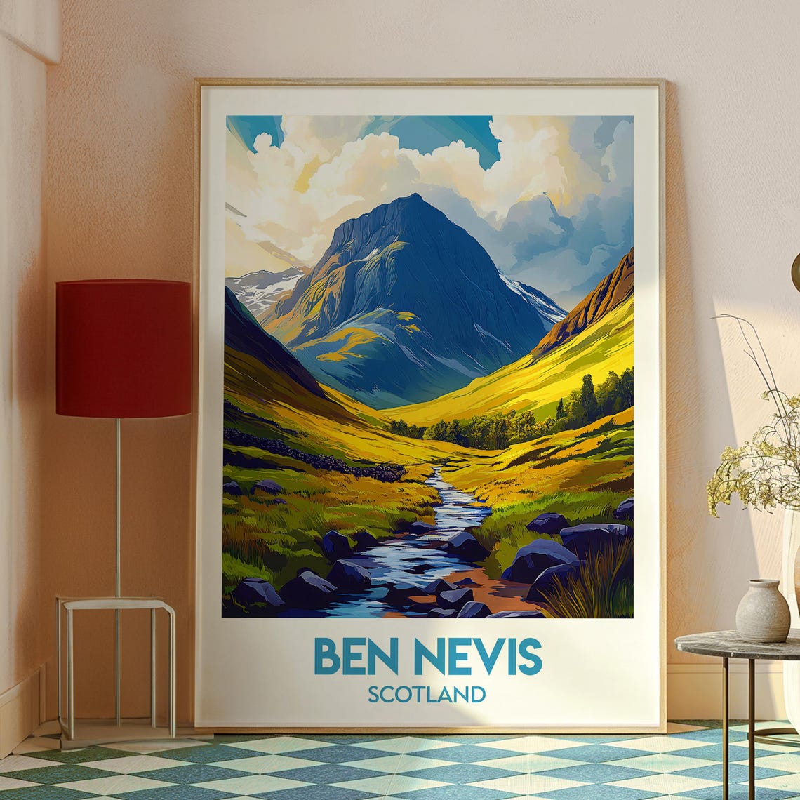 Ben Nevis Print Mountain Wall Art Scotland Poster Uk Hiking Gift For Traveller Outdoors Scottish - Image 2