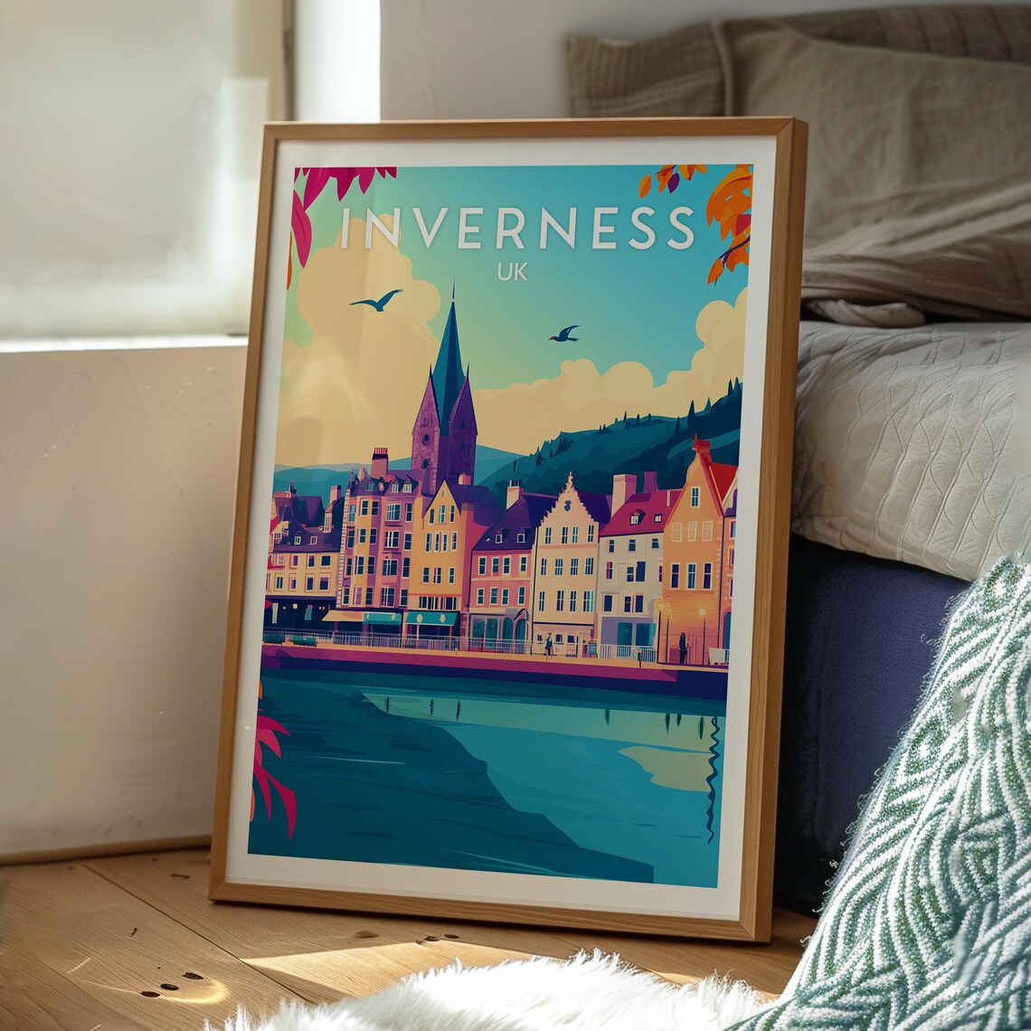 Inverness, Scotland Travel Poster, Gift for Traveller - Image 3