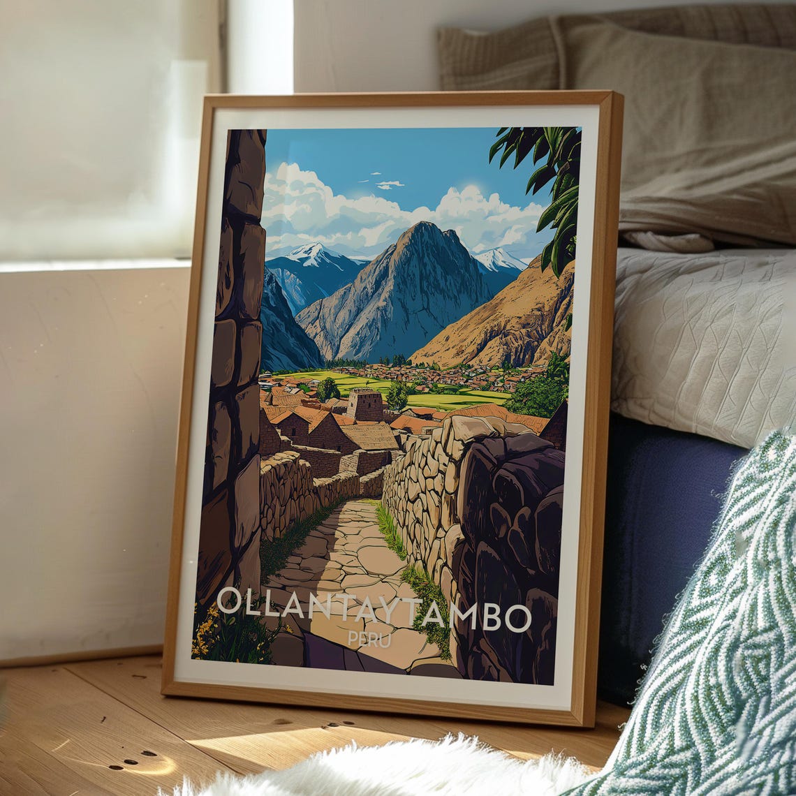 Ollantaytambo Poster Art Peru Travel Print Wall Fortress South America - Image 3