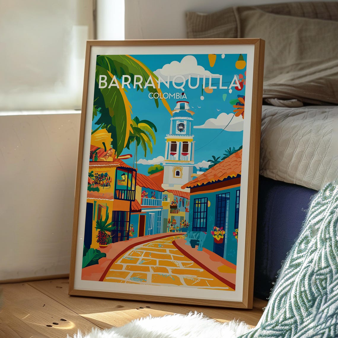 Barranquilla Poster Colombia Travel Print Wall Art Backpacking South America - Image 3