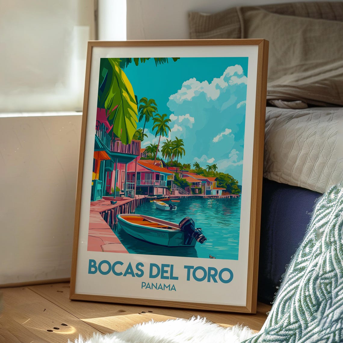 Bocas Del Toro Panama Beach Travel Poster - Image 3