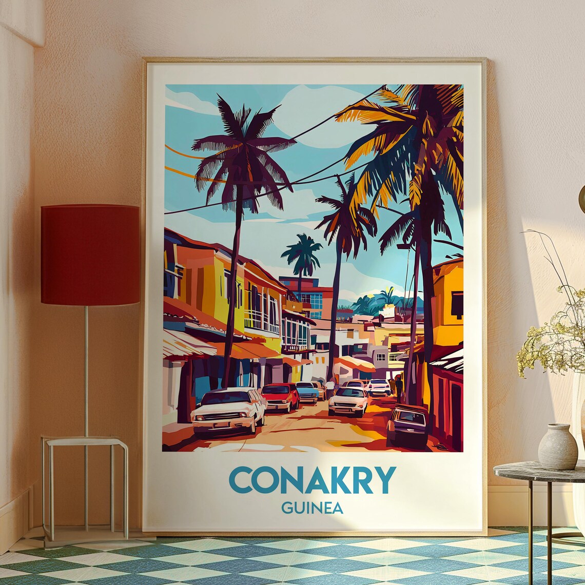 Conakry Travel Poster, Guinea City Wall Art - Image 2