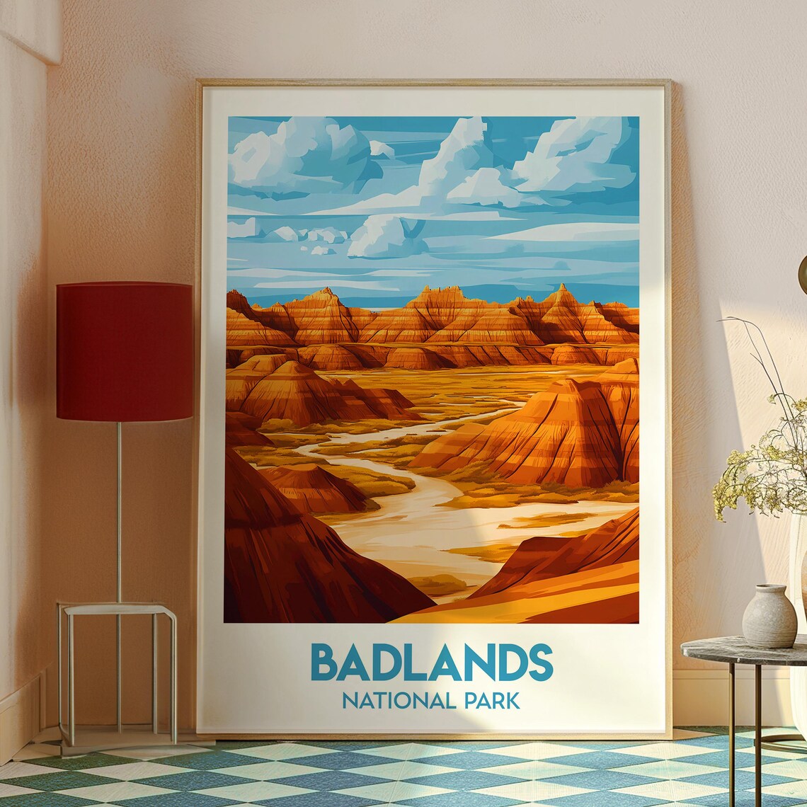 Badlands National Park South Dakota Eroded Buttes Travel Poster - Image 2