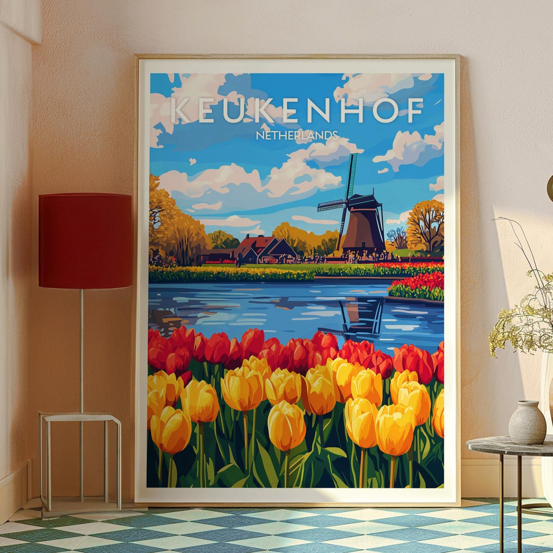 Keukenhof, Netherlands Travel Poster, Holland Gardens - Image 2