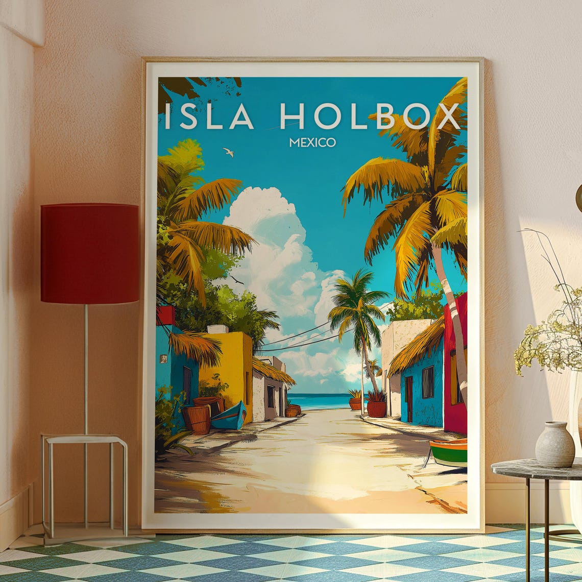 Isla Holbox Travel Poster, Mexico Island Wall Art - Image 2