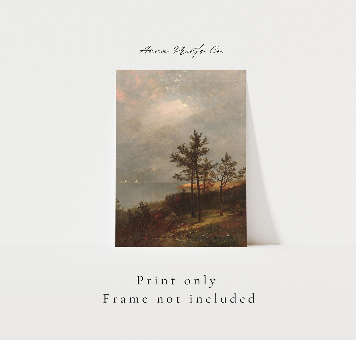 Vintage Fall Landscape Art Print, Cottage Farmhouse - Image 3