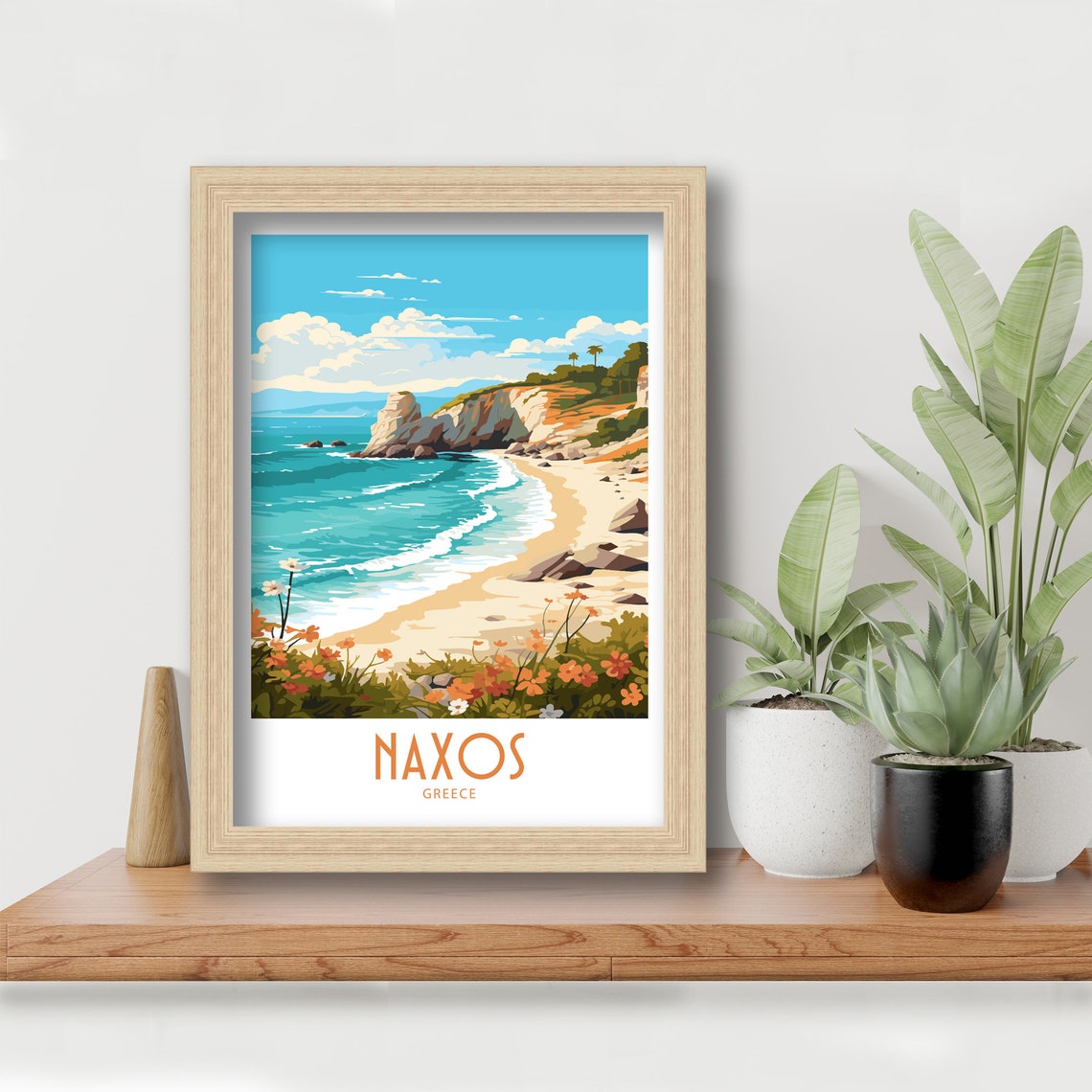 Naxos Travel Print Naxos Greece Poster Home Dcor Naxos Greece Art Print Naxos Greece Room Naxos Greece Gift Decor Naxos Poster Art Gift - Image 6