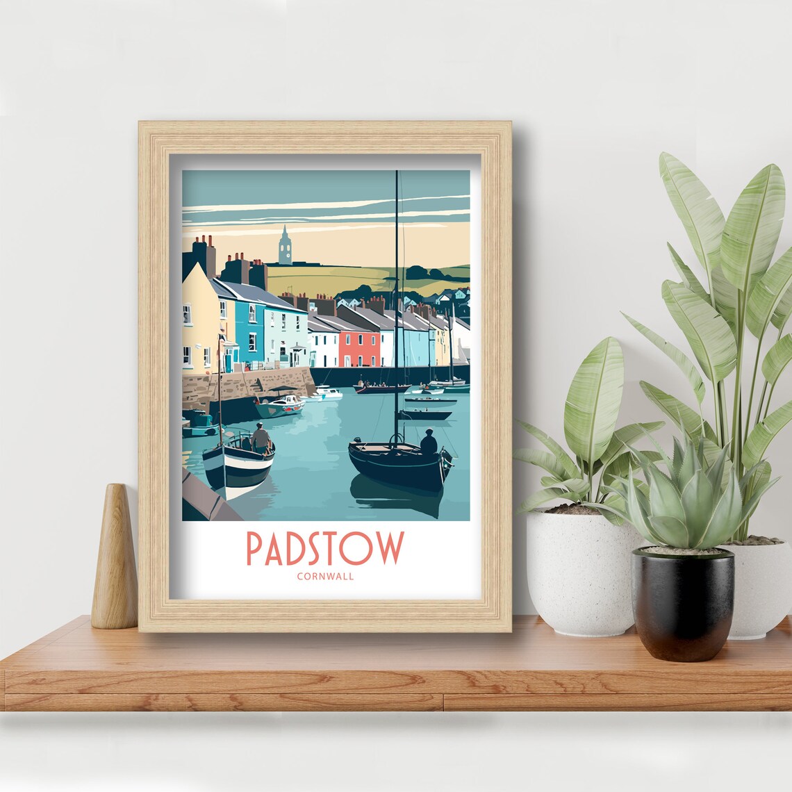 Padstow Travel Poster, Cornwall Travel Wall Art - Image 3