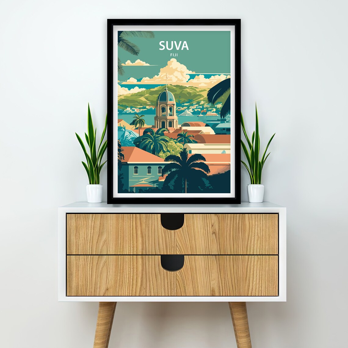Suva Fiji Travel Poster, Home Living Decor - Image 2