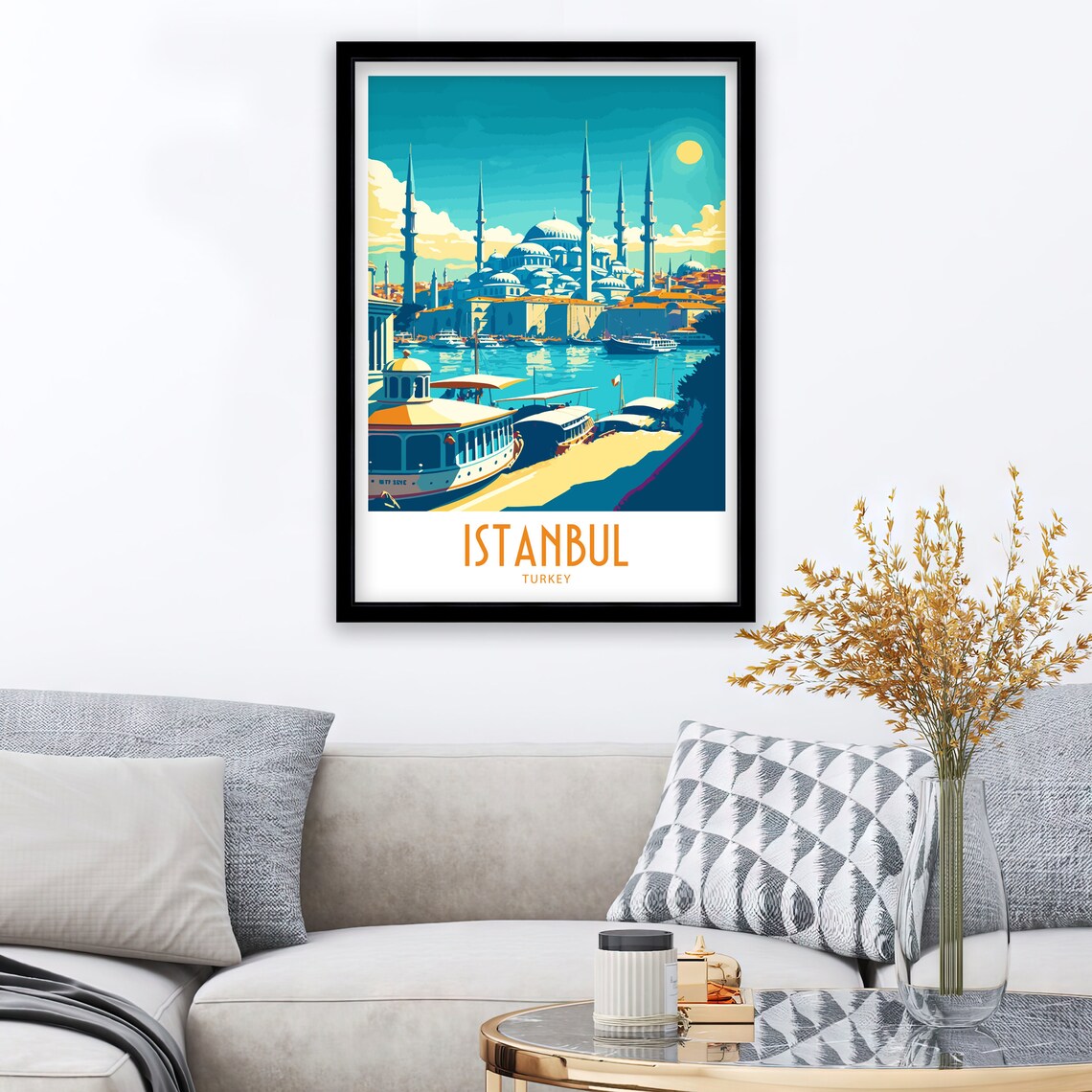 Istanbul Turkey Travel Poster, Travel Wall Art - Image 2
