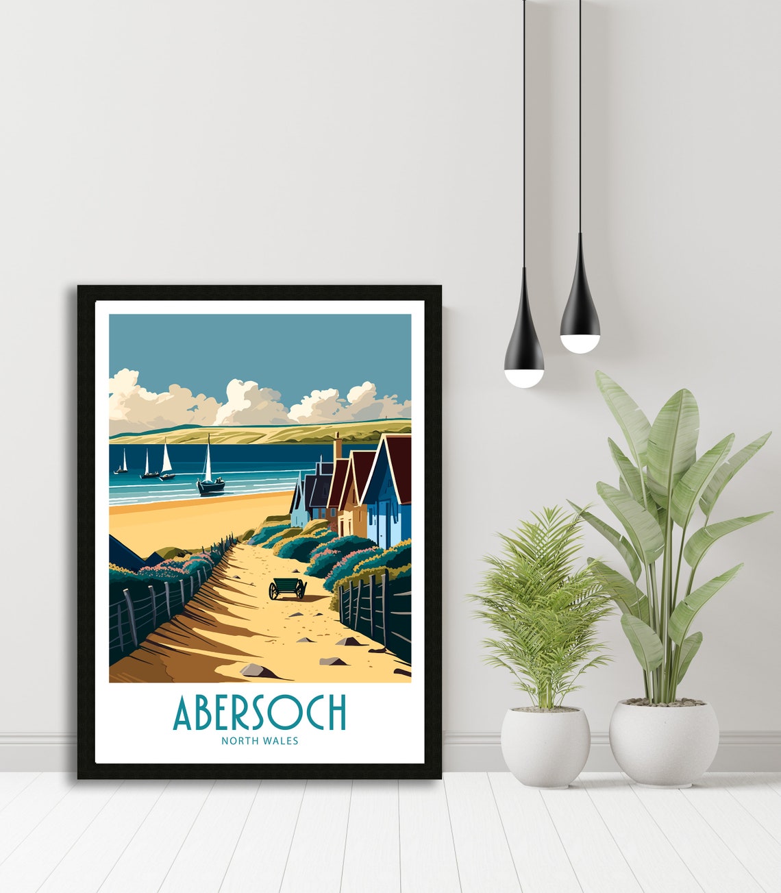 Abersoch Travel Print Abersoch North Wales Home Dcor Abersoch Art Print North Wales Room Print For Abersoch North Wales Gift Art - Image 5