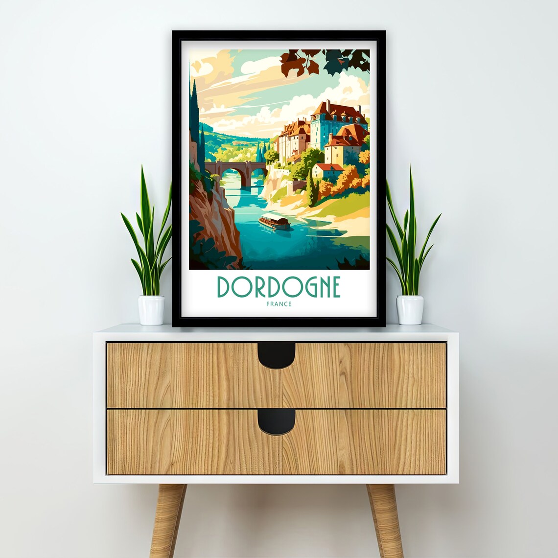 Dordogne France Travel Poster, Home Decor Print - Image 3