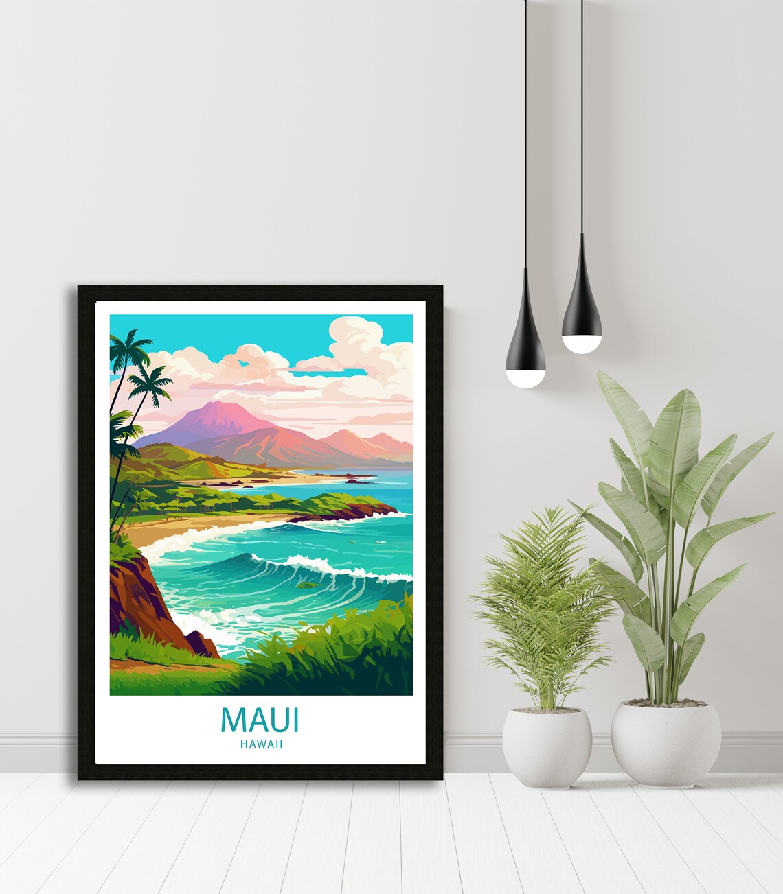 Maui Travel Poster, Hawaii Wall Decor - Image 4