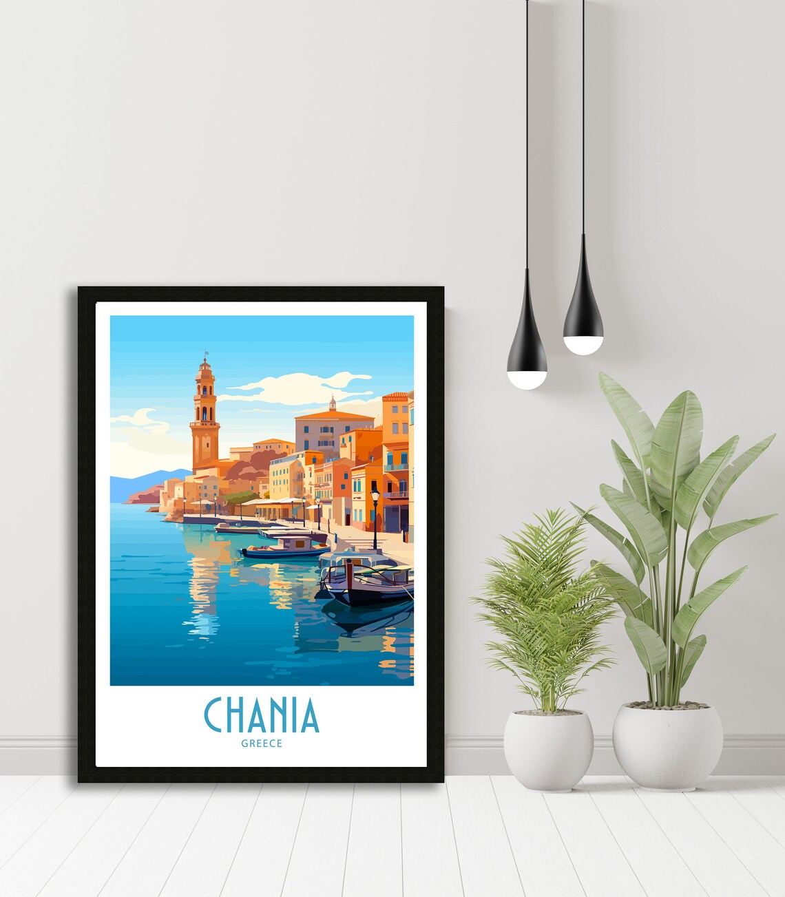 Chania Greece Travel Poster, Home Decor Print - Image 5