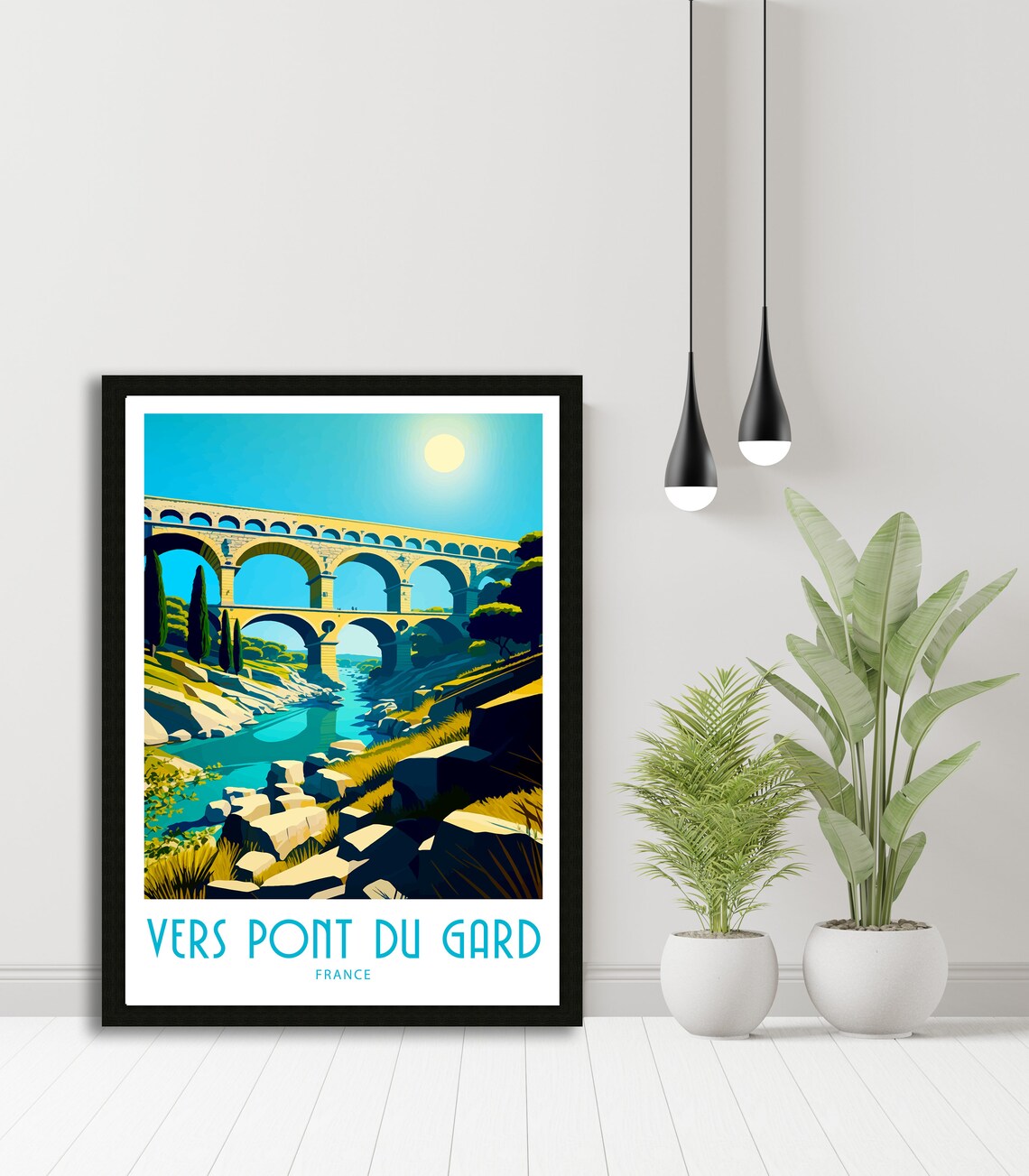 Vers Pont Du Gard, France Travel Poster, Home Decor - Image 5