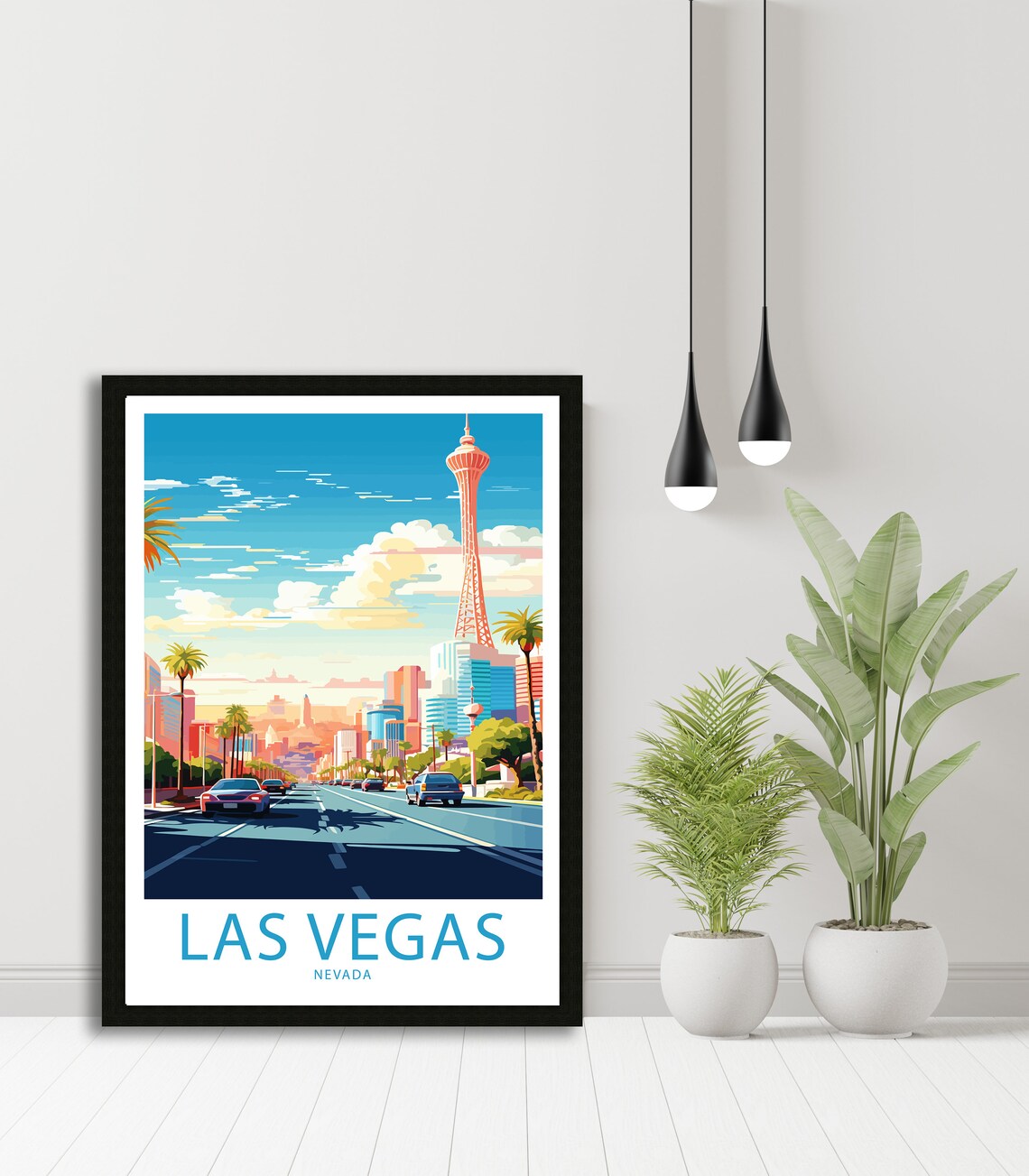 Las Vegas Nevada Stratosphere Tower Daytime Strip Street Poster - Image 4