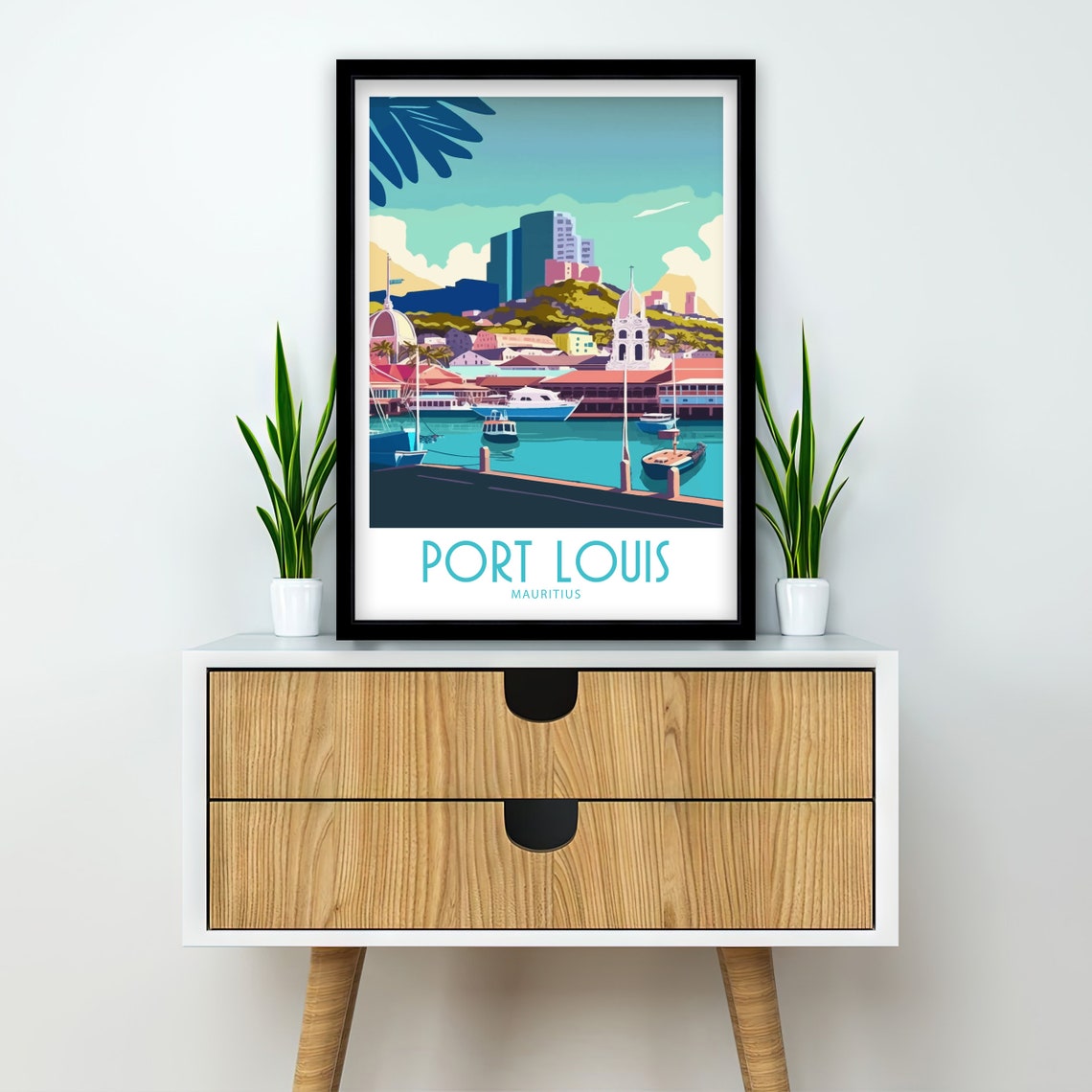 Port Louis Travel Print Wall Art Port Louis Travel Poster Gift For Port Louis Scenery Wall Art Port Louis Mauritius Gift Wall Art Port Louis - Image 2