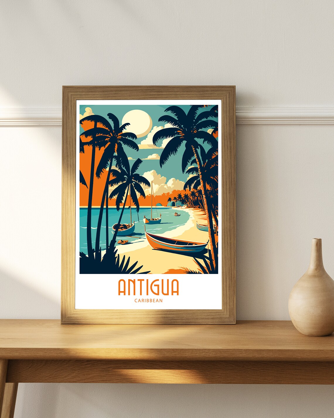 Antigua Travel Poster, Antigua Home Living Decor - Image 4