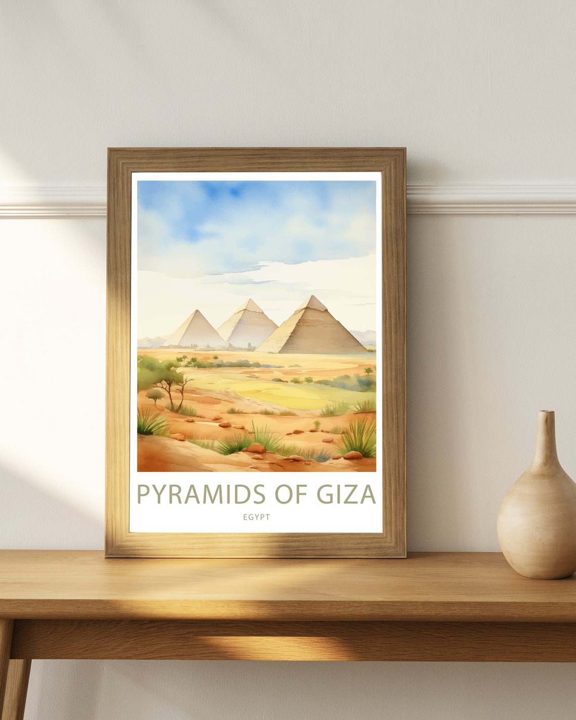 Pyramids Of Giza Print Pyramids Of Giza Poster Home Dcor Pyramids Of Giza Wall Art Pyramids Of Giza Wall Decor Pyramids Of Giza Poster - Image 3