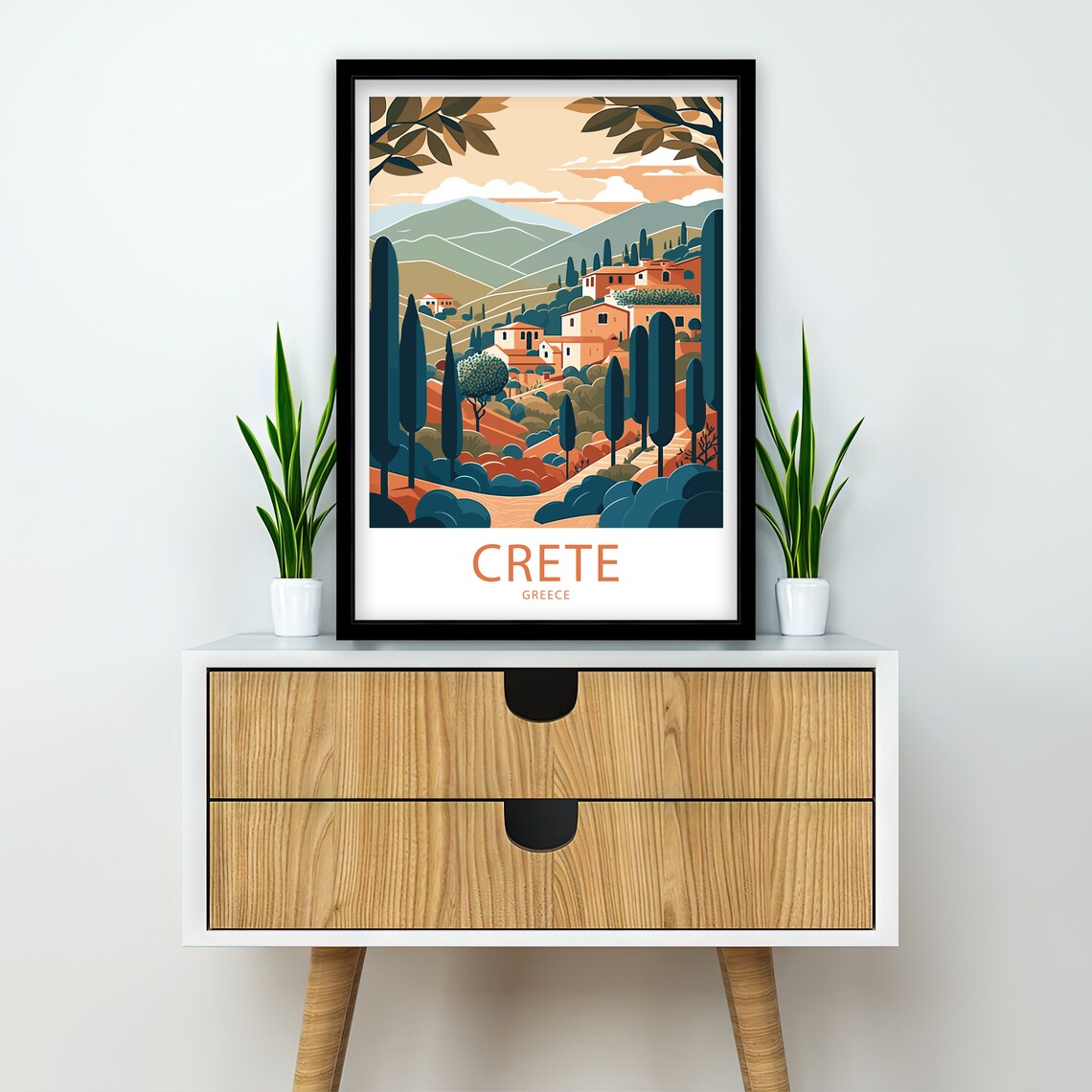 Crete Travel Poster, Greece Room Decor - Image 2