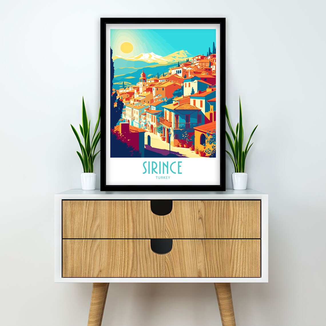 Sirince Turkey Travel Poster, Europe Wall Art - Image 3