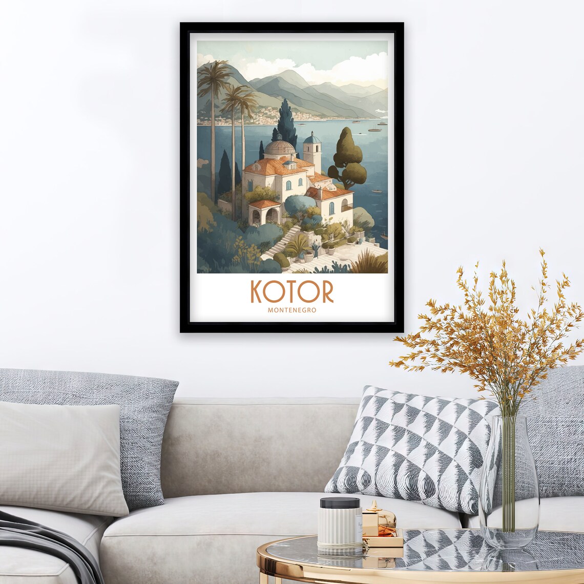 Kotor Travel Poster, Montenegro Scenic Wall Art - Image 4