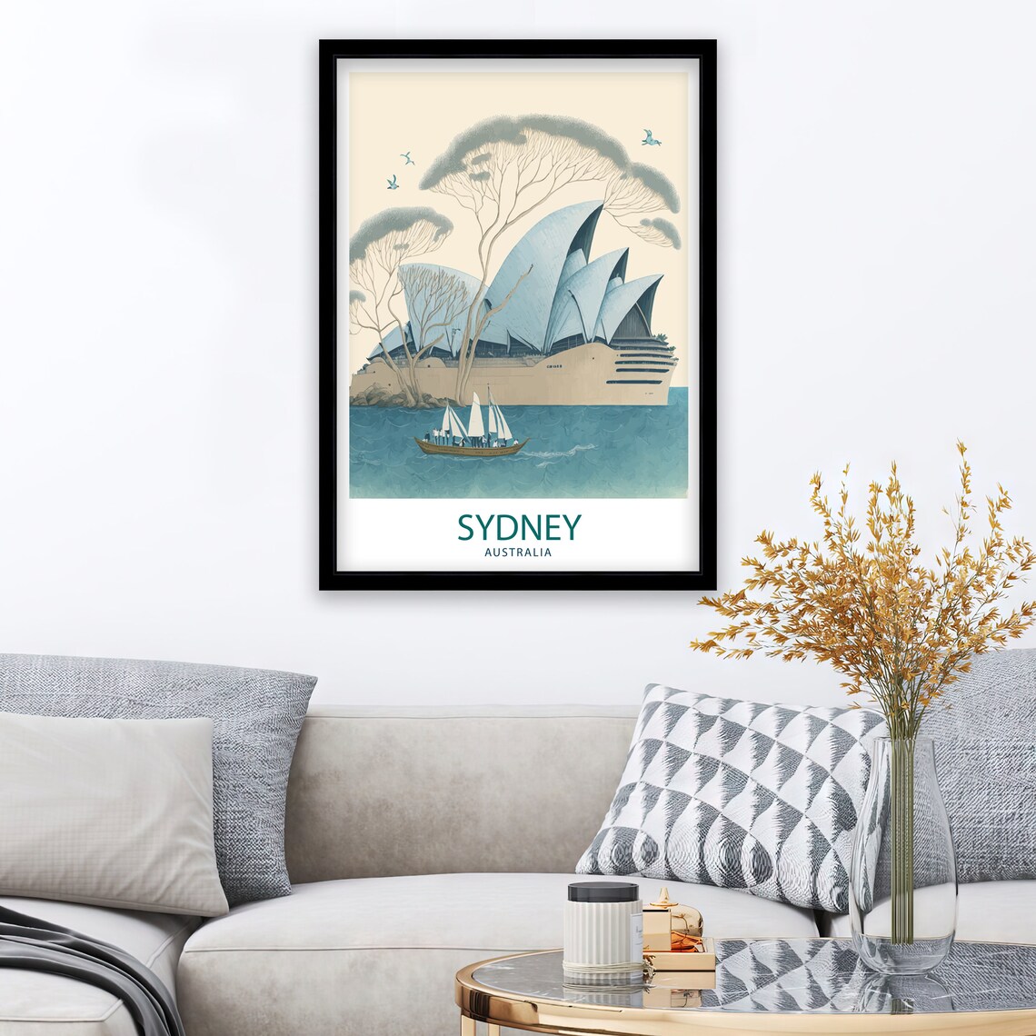 Sydney Opera House Travel Poster, Wall Decor Print - Image 2