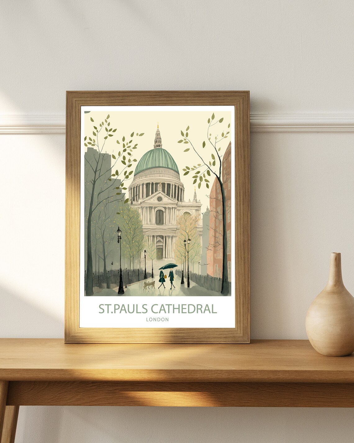 St Pauls Cathedral London Travel Poster, Art Print - Image 3
