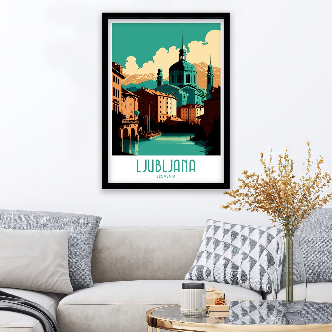 Ljubljana Slovenia Travel Print, Europe Art Print - Image 4