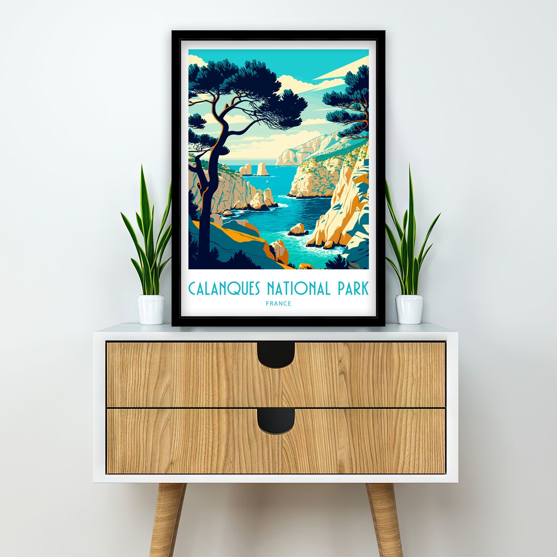 Calanques National Park France Travel Poster - Image 2