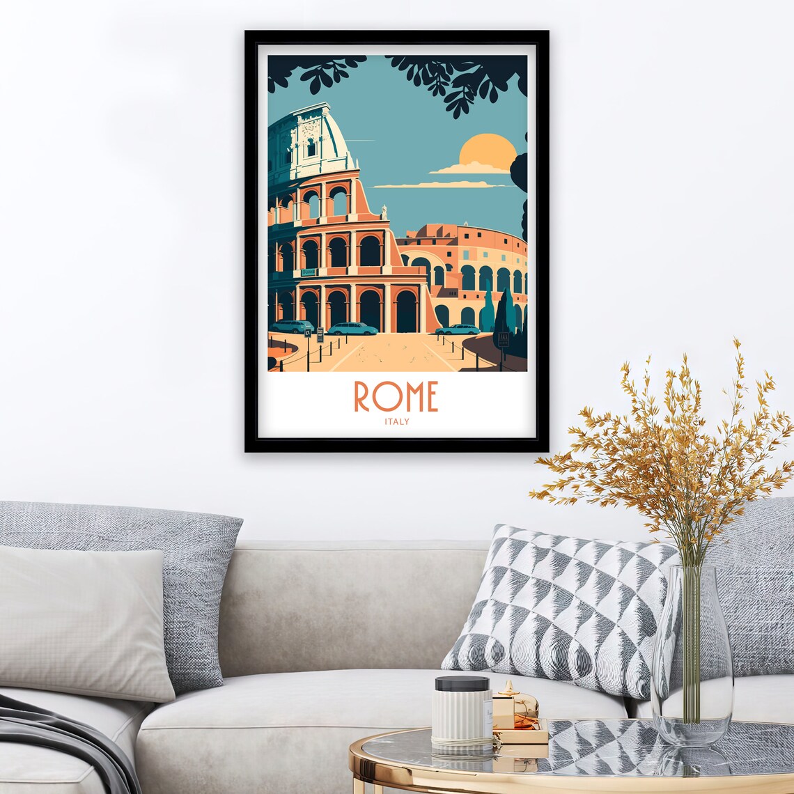 Rome Italy Travel Poster, City Wall Art Print - Image 2