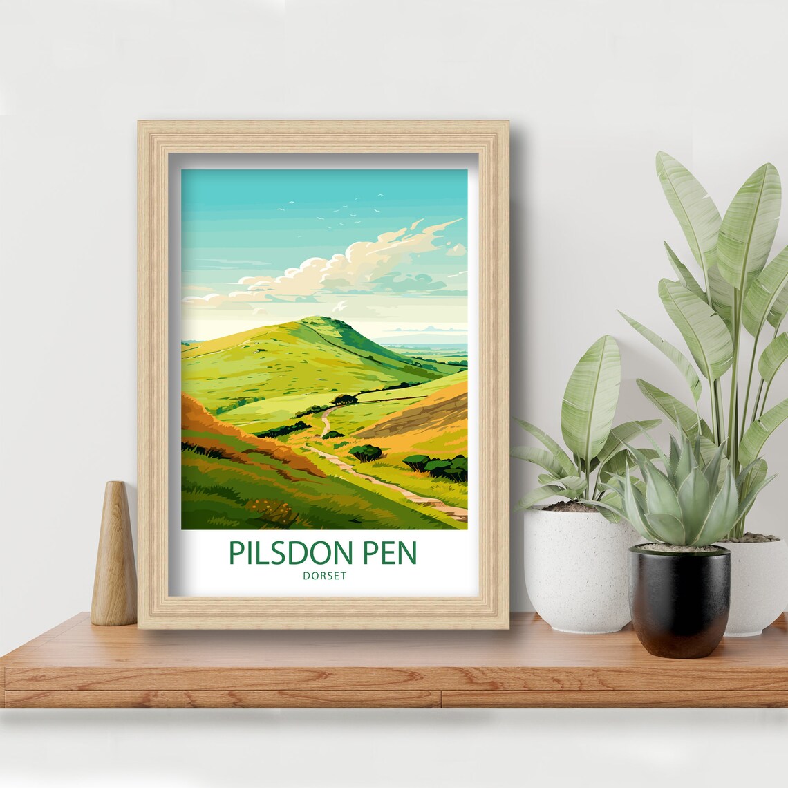Pilsdon Pen Travel Poster, Pilsdon Wall Decor - Image 5