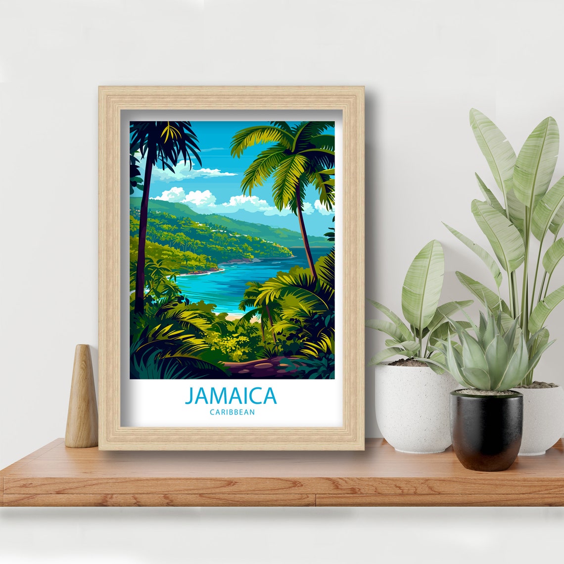 Jamaica Travel Print Jamaica Wall Decor Caribbean Jamaica Art Jamaica Wall Art Caribbean Poster Gift For Island Travel Lovers Jamaica Poster - Image 5