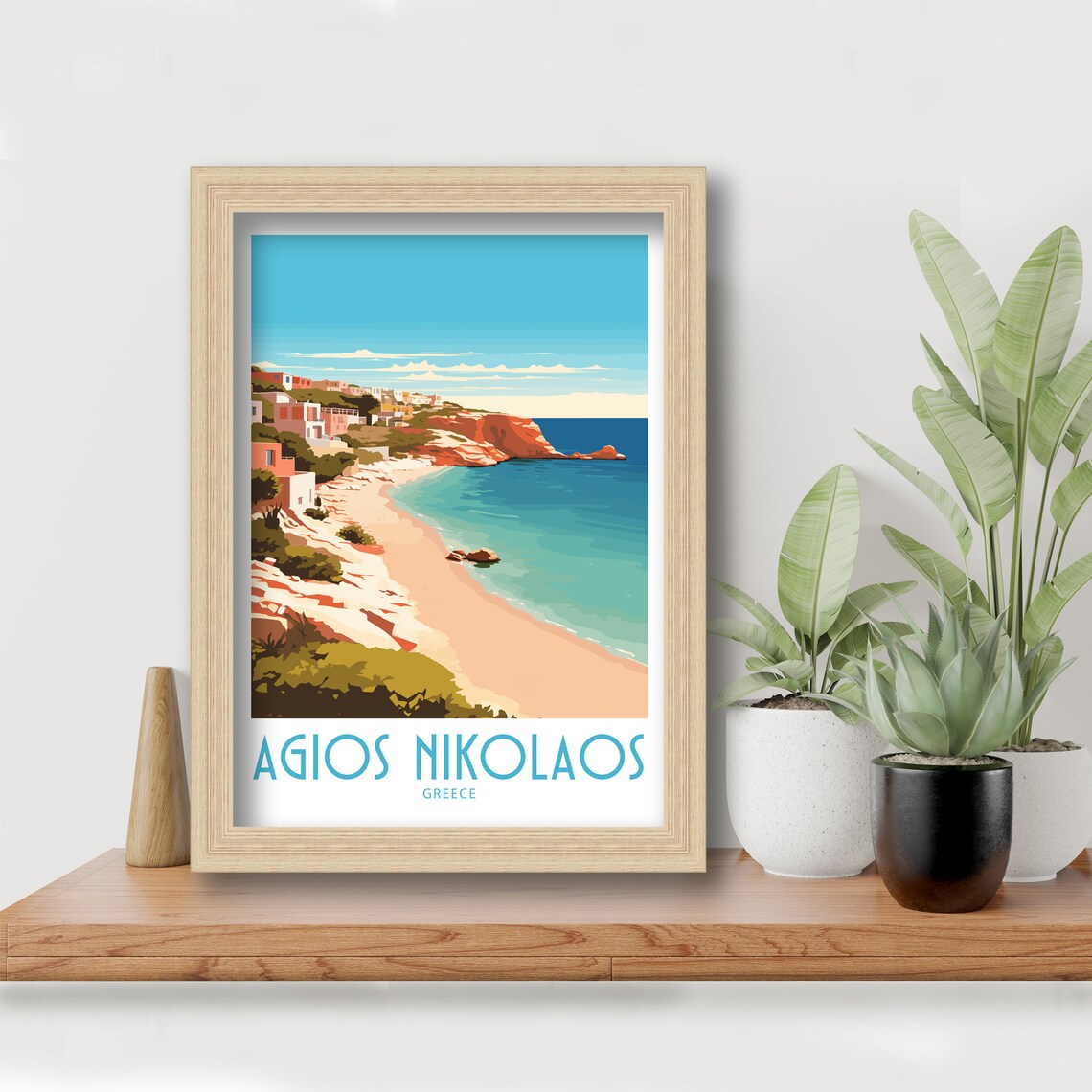 Agios Nikolaos Travel Poster, Greece Wall Decor - Image 6