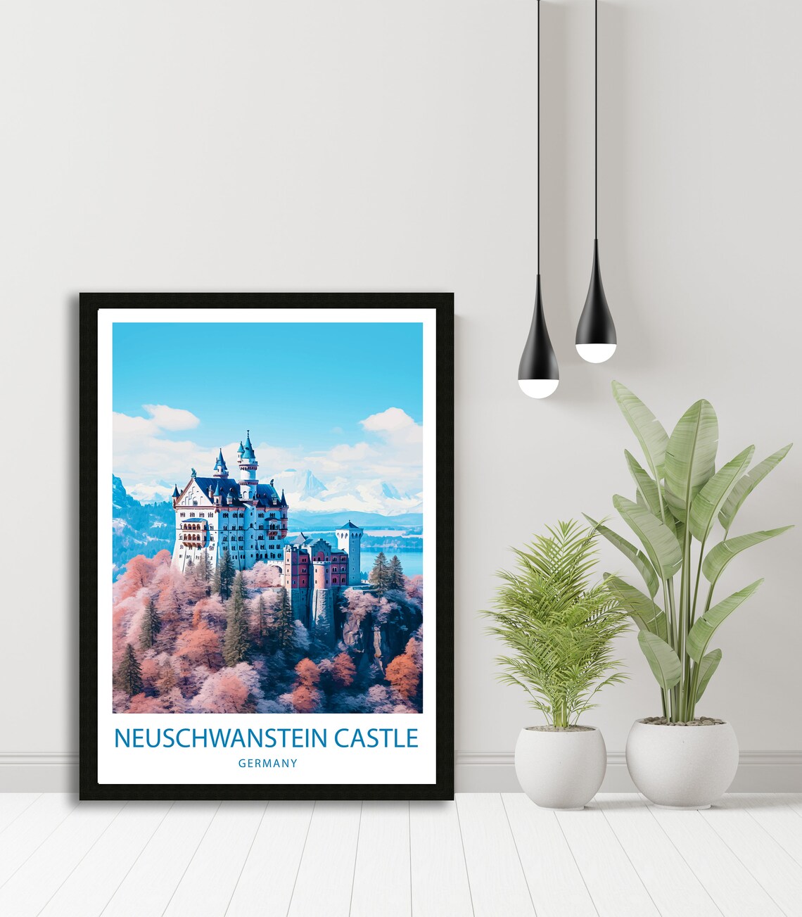 Neuschwanstein Castle Travel Poster, Germany - Image 4