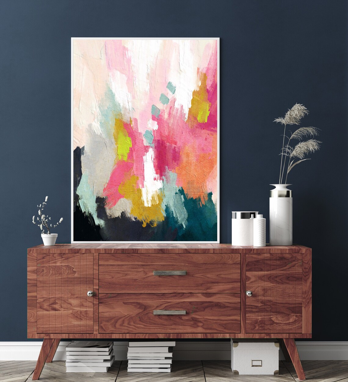 Vibrant Abstract, Minimalist Contemporary Art Print