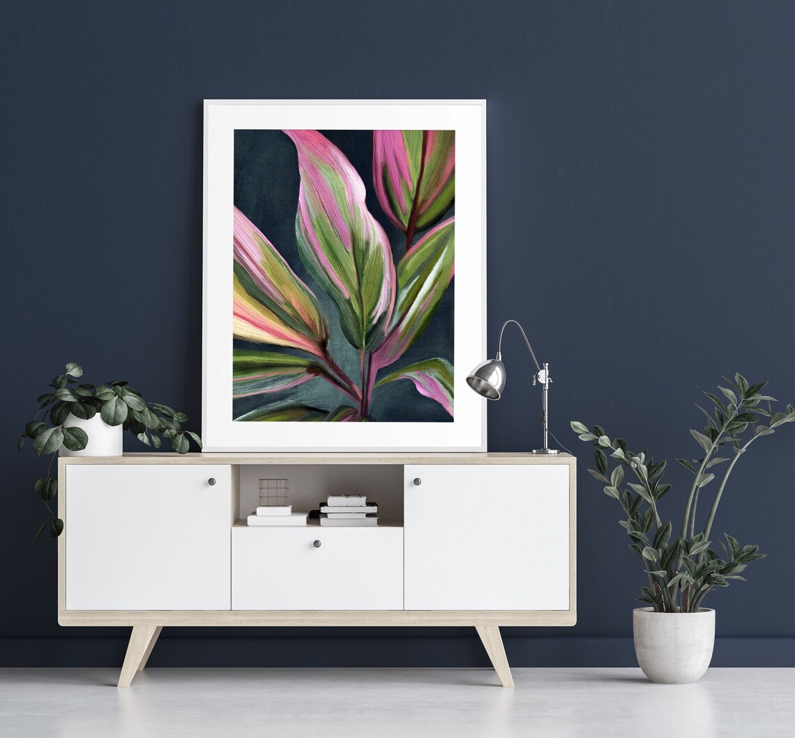 Tropical Plant Leaves Botanical Foliage Decor