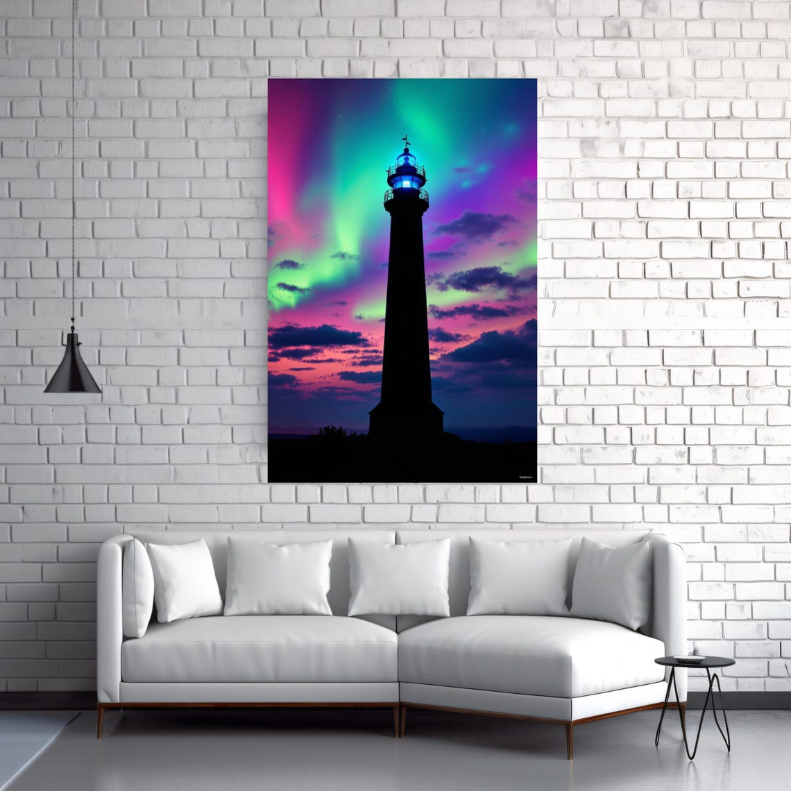 Aurora Lighthouse - Coastal Art Print