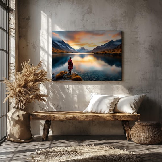 Sunset Serenade Wall Art Matte Nature Decor For Home Ideal For Housewarming Birthdays Or Holidays Scenic Art Print Home