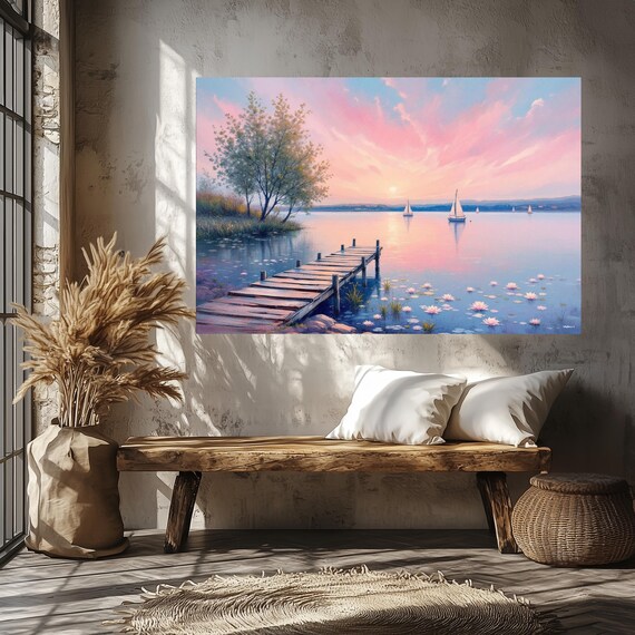 Whispering Waters Of Tranquility Wall Art Matte Nature Decor Home Ideal Housewarming Birthdays Holidays Scenic Art Print Home