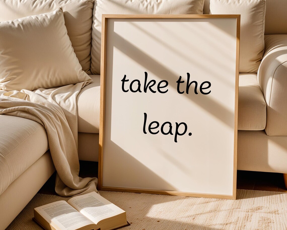 Take The Leap Motivational Poster - Image 5