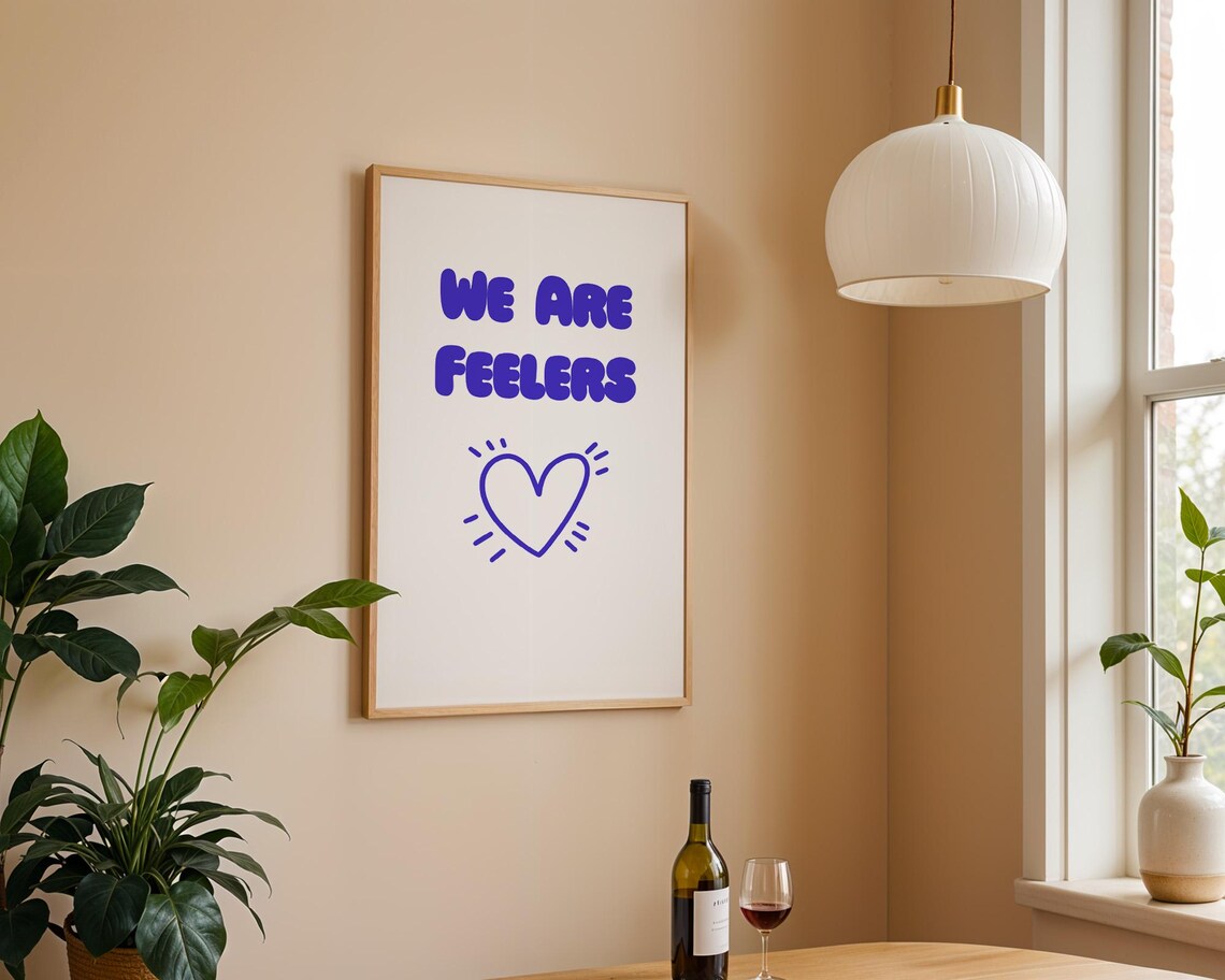 We Are Feelers Purple Version Funny Quote Poster - Image 3