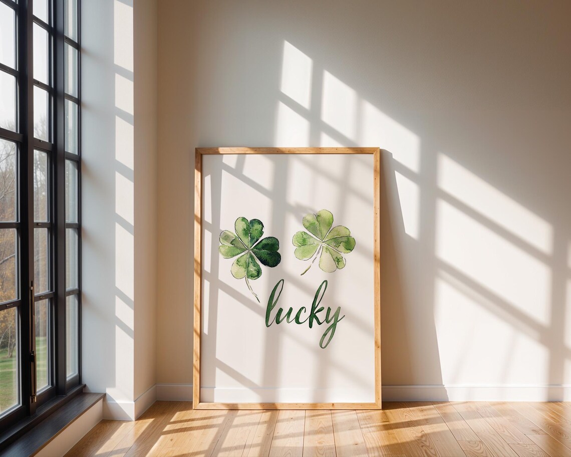 Lucky With Four Leafed Clovers, Home Decor - Image 5