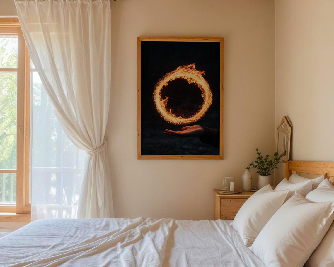 Smooth Ring of Fire Art Print, Home Decor - Image 6