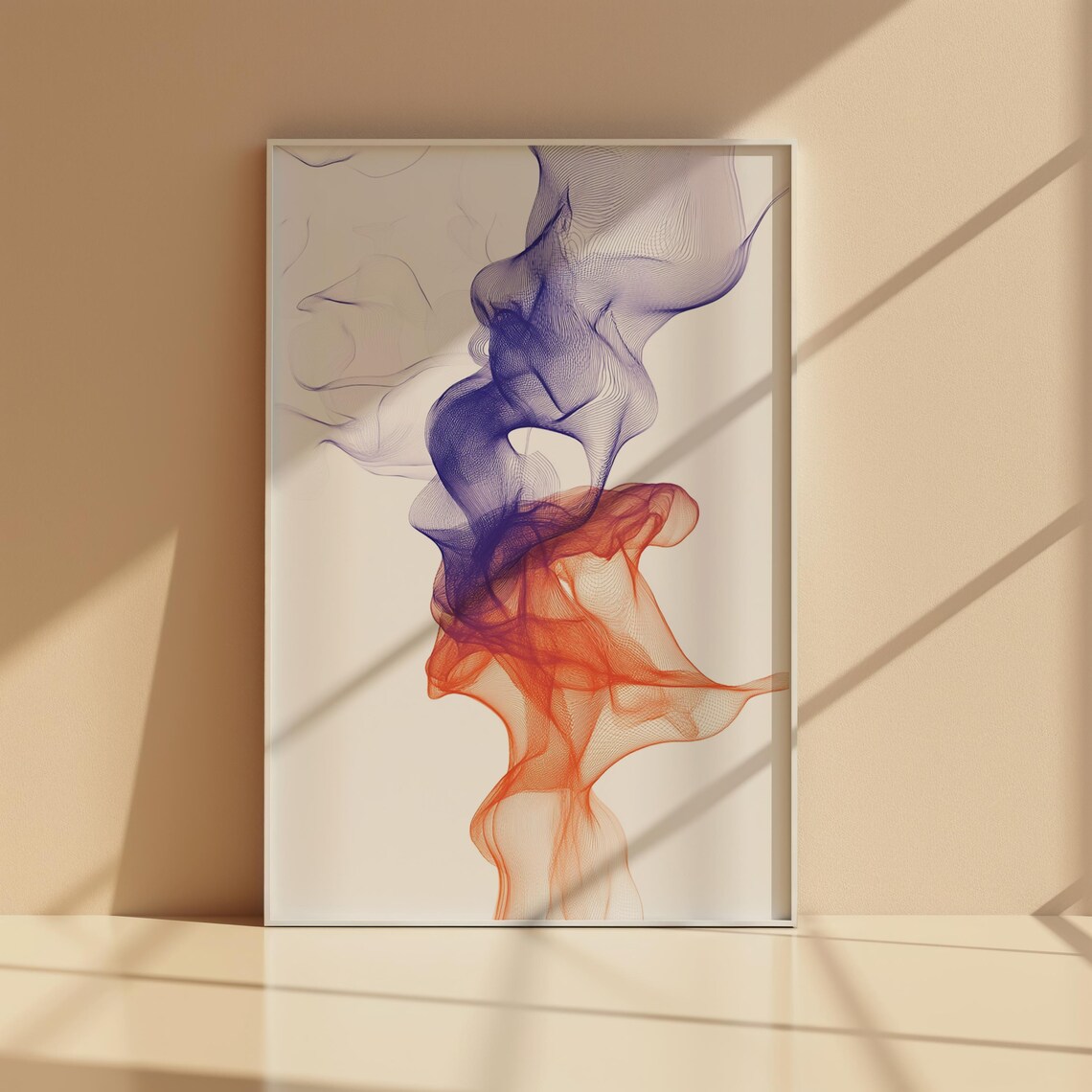 Bicolor Line Art, Home Kitchen Office Decor