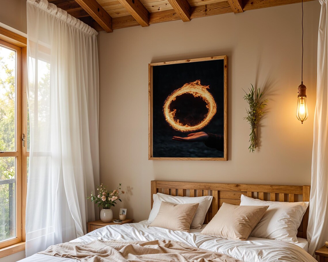Smooth Ring of Fire Art Print, Home Decor - Image 4