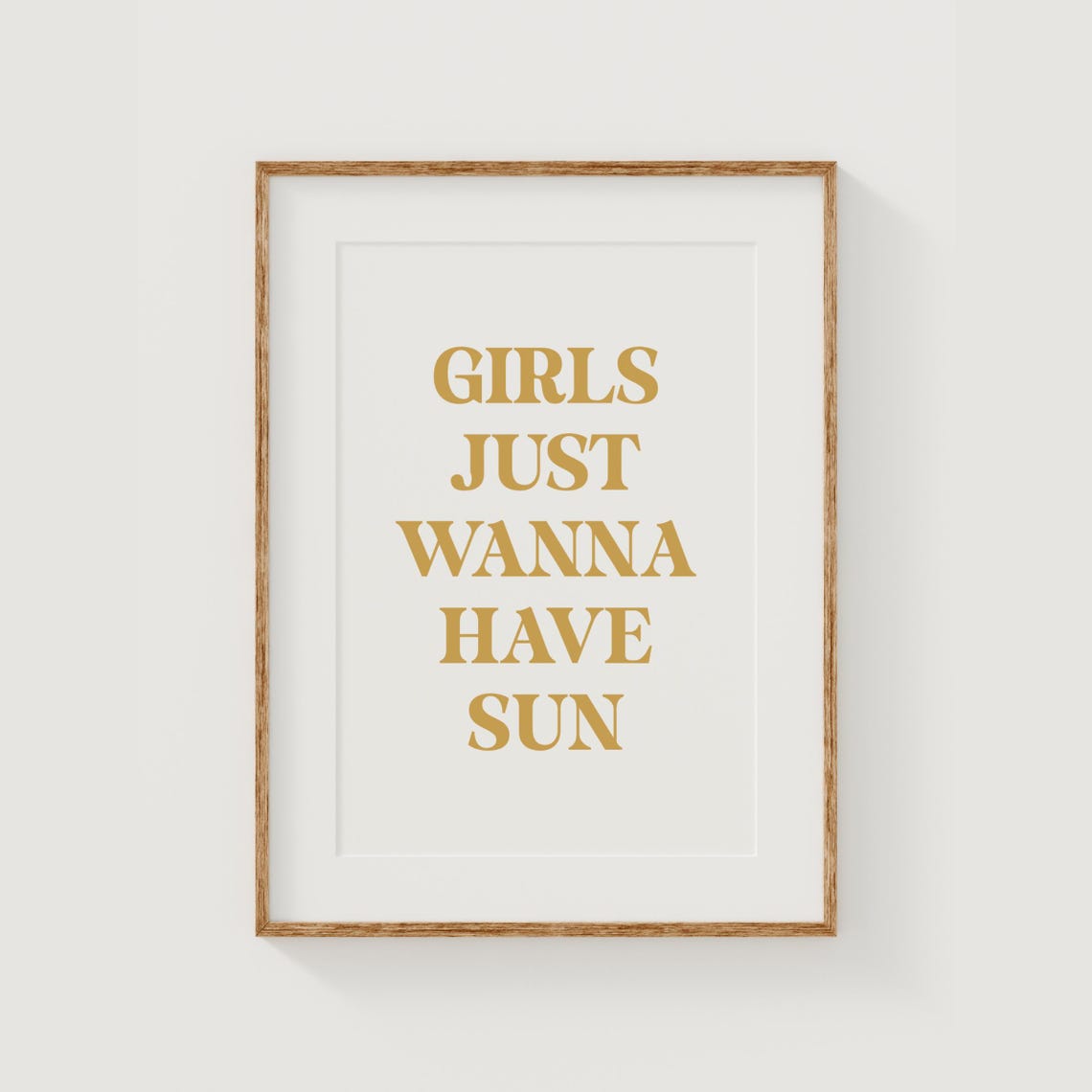 Girls Just Wanna Have Sun Print Girls Bedroom Nursery Decor Music Wall Art Summer Print Fun Kids Poster Bright And Fun Decor