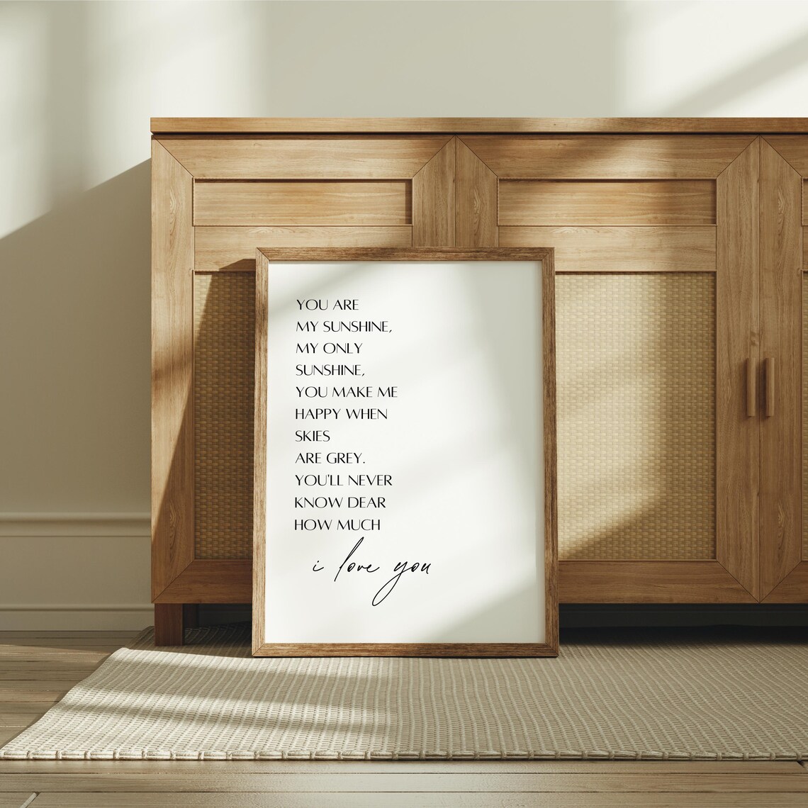 You Are My Sunshine Nursery Print, Neutral Decor - Image 2