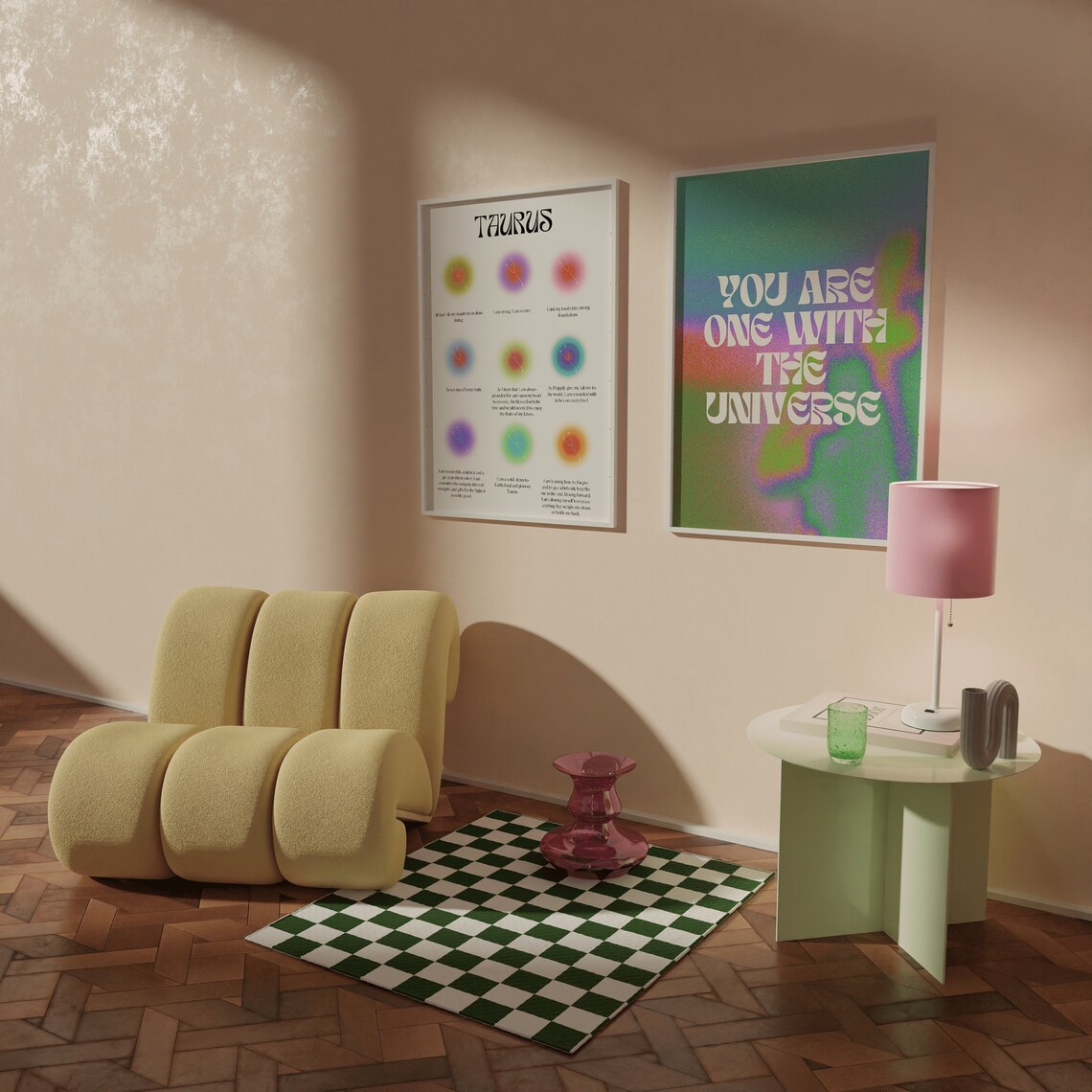 Taurus Zodiac Affirmation Aura Poster for Earth Sign Birthday Gift Decor - Image 2