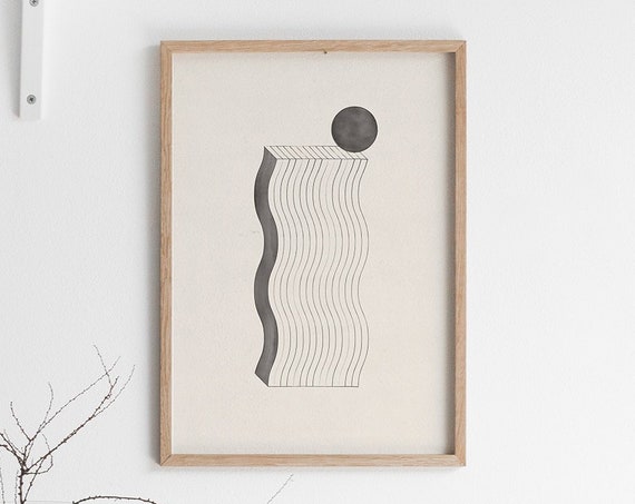 Balancing Marble, Architectural Abstract Design